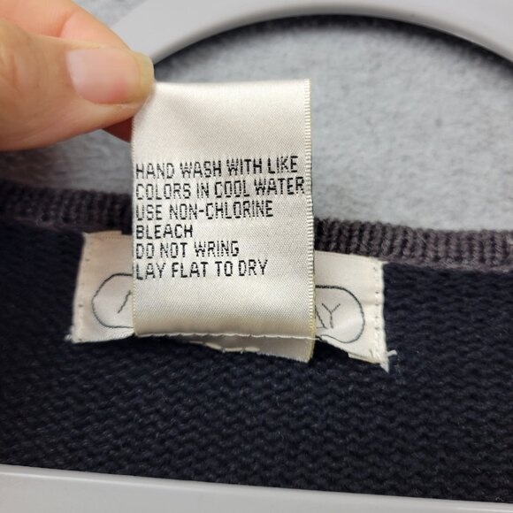 Vintage Mandal Bay Cardgan Womens XL Black Knit Santa Snowman Holiday Sweater - Picture 4 of 16